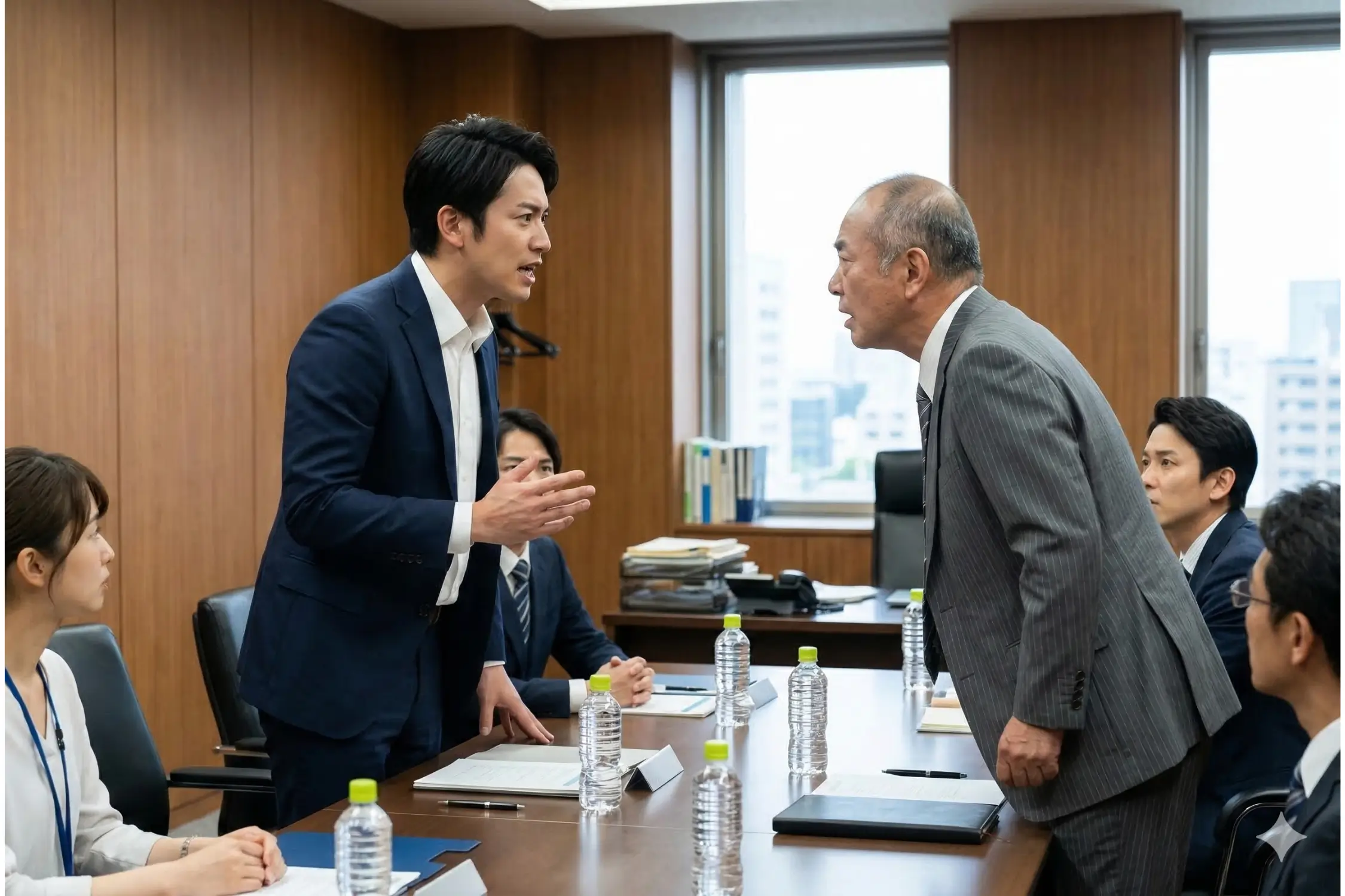 衝突する経営者親子